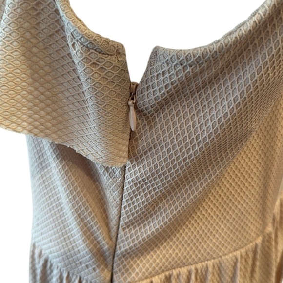 Rachel Rachel Roy February Blush Tiered Textured Midi Dress Size Medium - Picture 13 of 14